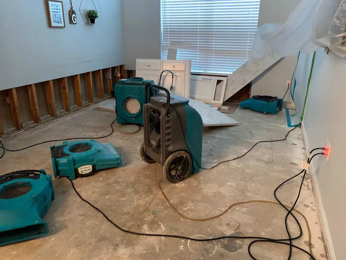 Dehumidifier in flood-cut room for Water Extraction & Removal in Turpin Hills